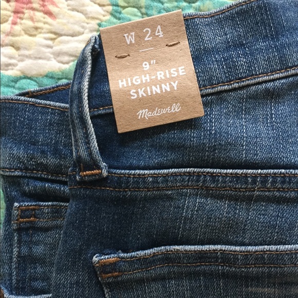 Distressed madewell skinny raw hem jeans - Picture 2 of 6